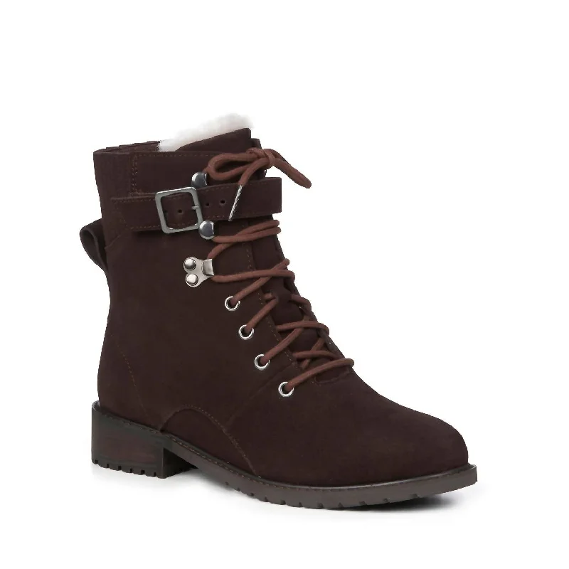 Women's Cassab All Weather Lace Up Boot In Espresso