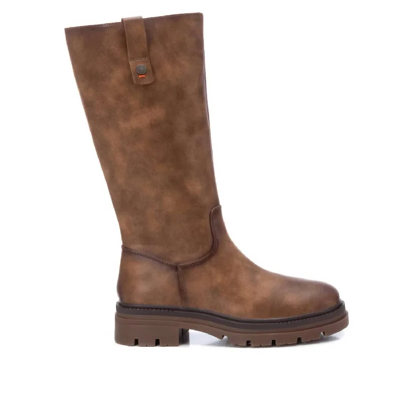 Women's Casual Boots In Light Brown