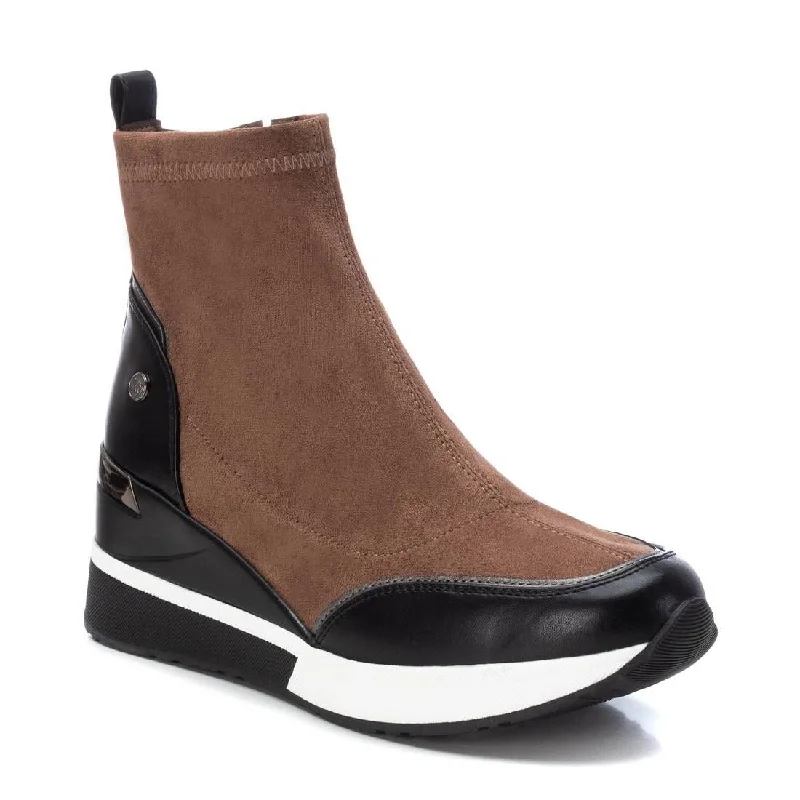 Women's Suede Wedge Booties By XTI