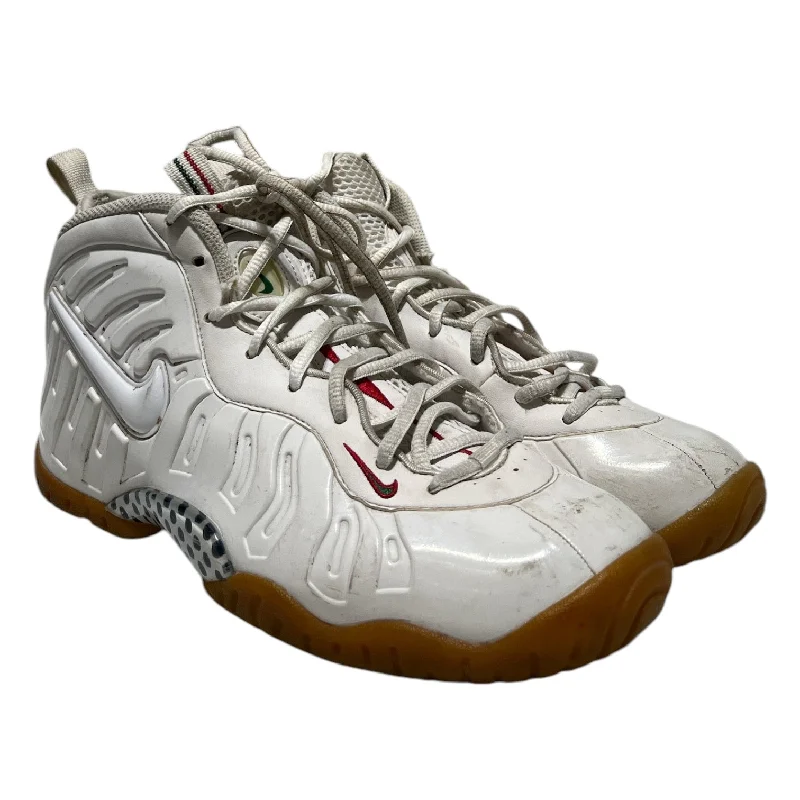 NIKE///Hi-Sneakers/US 7/Plain/Leather/WHT//W [Street] Street/air foamposite pro white gucci