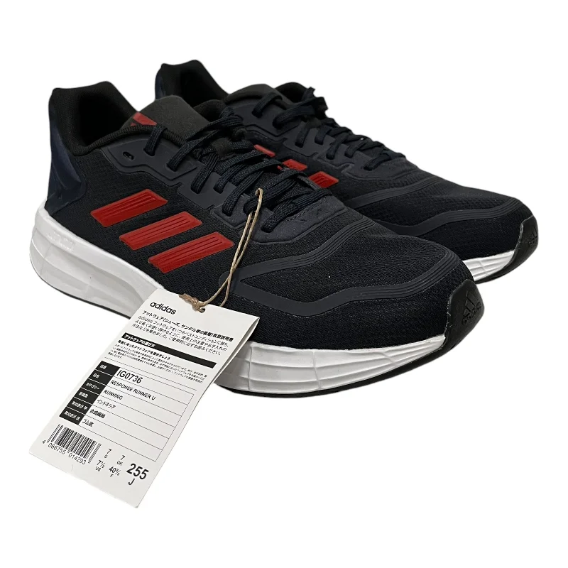 adidas/Low-Sneakers/US 7.5/Cotton/NVY/RESPONSE RUNNER U