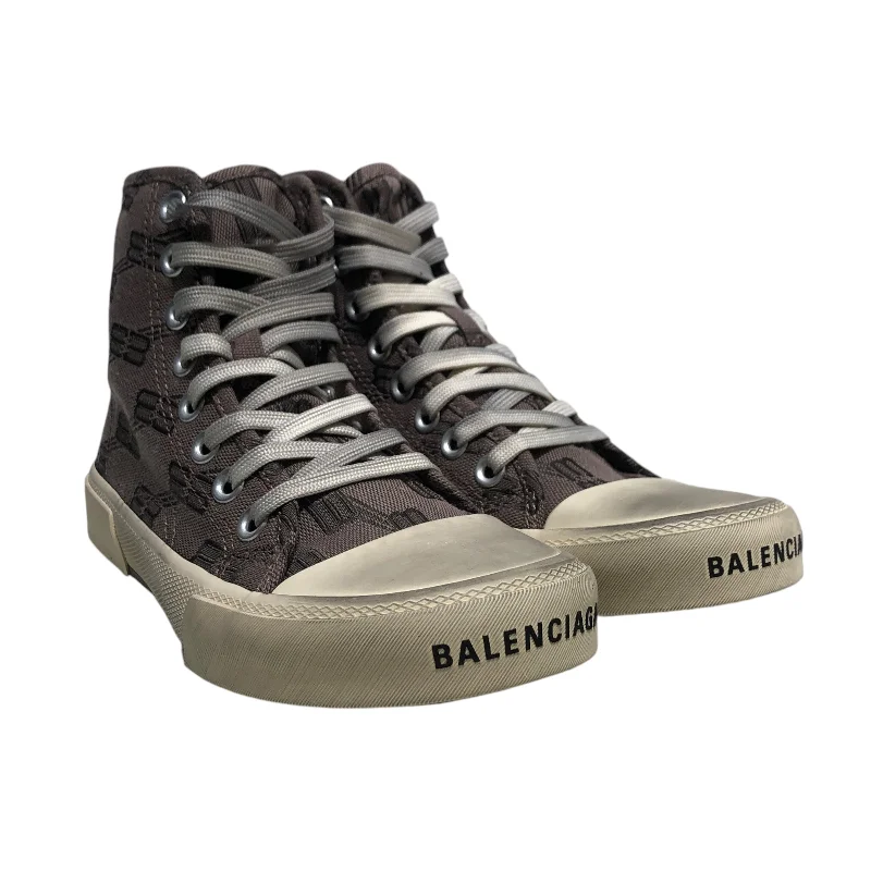 BALENCIAGA/Hi-Sneakers/EU 35/Monogram/BRW/BB all over