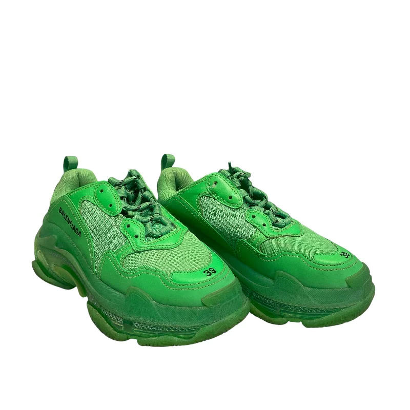 BALENCIAGA/Low-Sneakers/US 9/GRN/balenci neon green