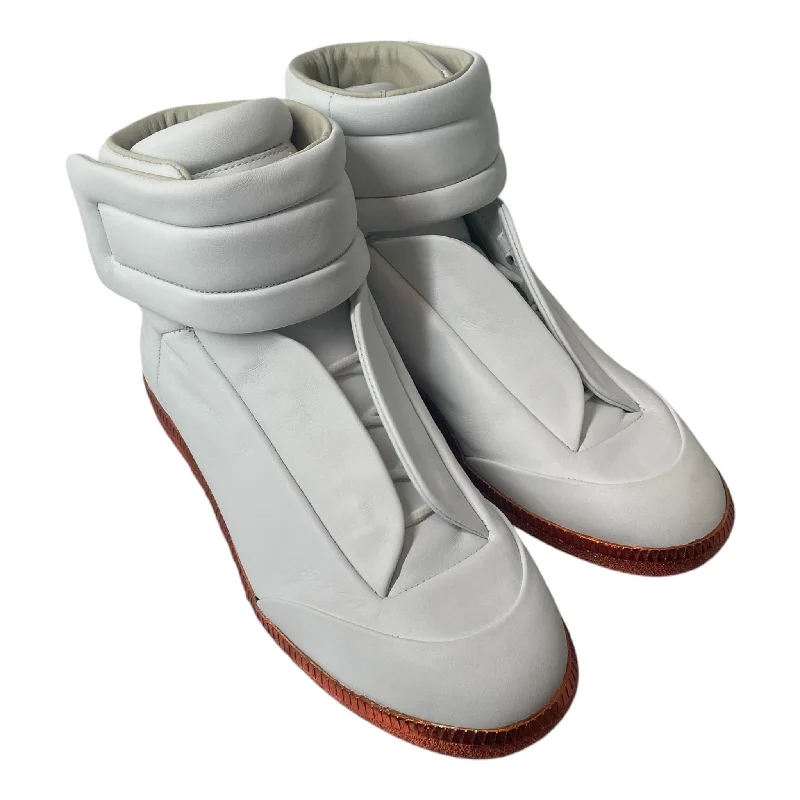 Martin Margiela/Hi-Sneakers/EU 39/Leather/WHT/FUTURE HI ORANGE SOLE