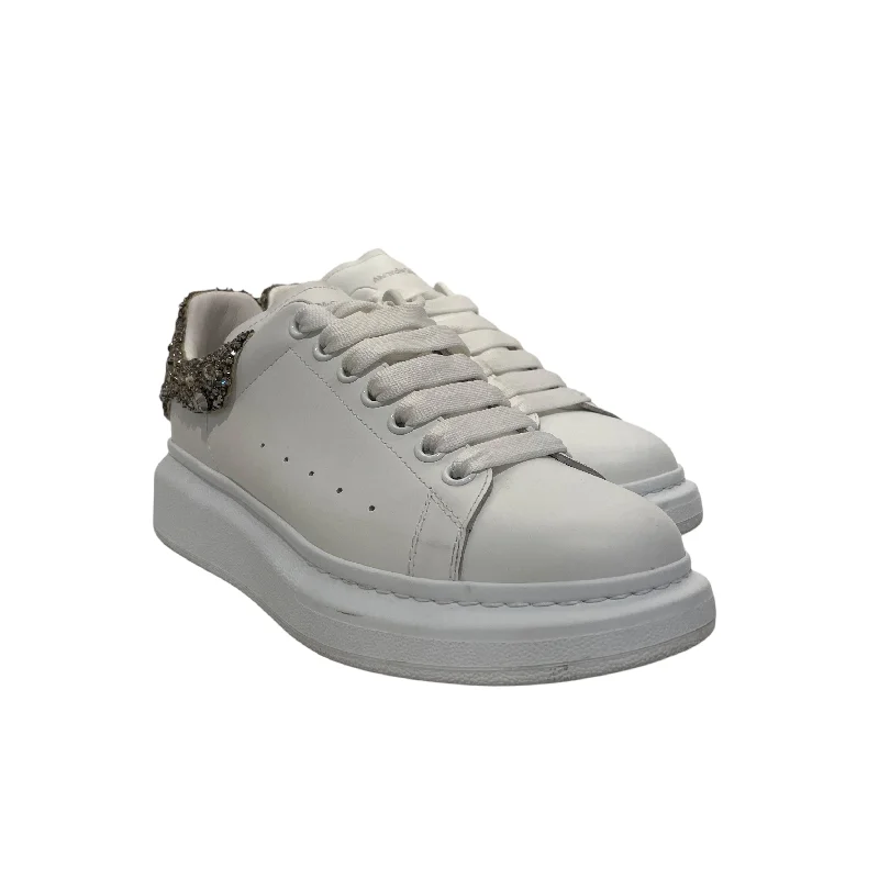 Alexander McQueen/Low-Sneakers/US 9/Glitter/WHT/