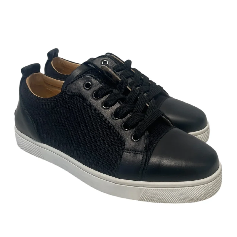 Christian Louboutin/Low-Sneakers/US 7.5/Leather/BLK/