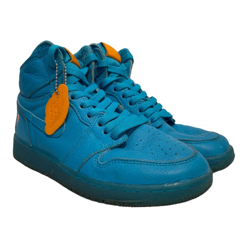 Jordan/Hi-Sneakers/US 5/Leather/BLU/gatorade jordan 1