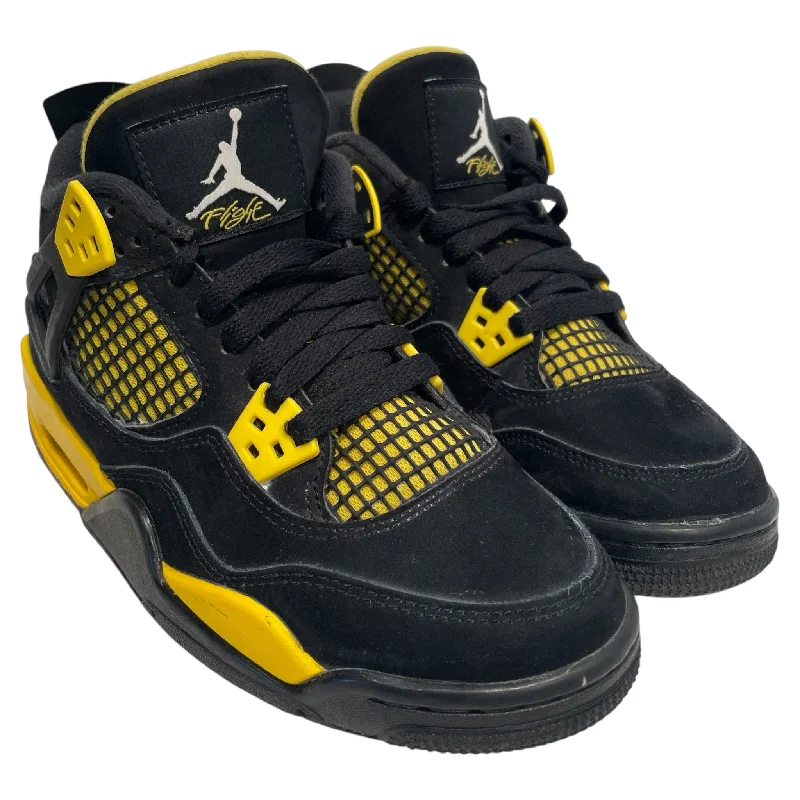 Jordan/Hi-Sneakers/US 6/Suede/BLK/Yellow Thunder 4s