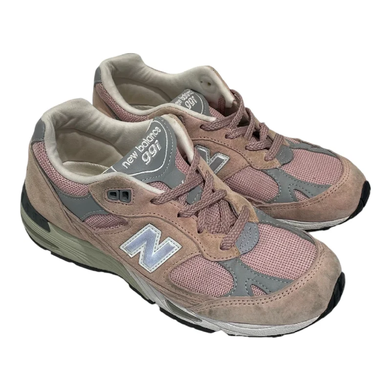 NEW BALANCE/Low-Sneakers/US 6.5/Leather/PNK/991 'Pink'