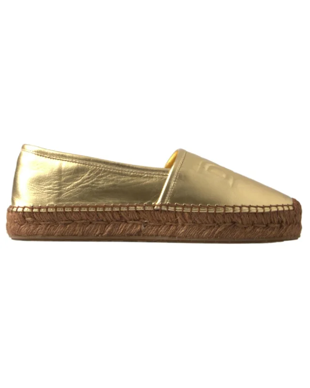 Dolce & Gabbana  Portofino Espadrilles Gold