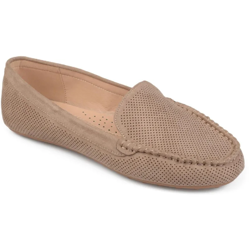 Halsey Womens Faux Suede Lifestyle Loafers