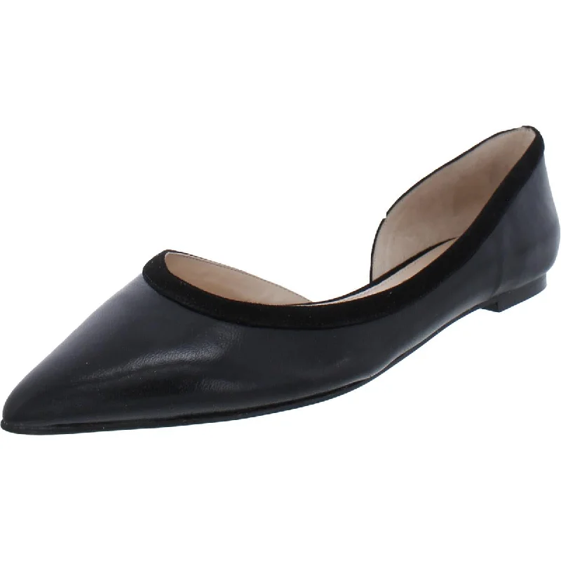 Rena Womens Leather Slip On D'Orsay