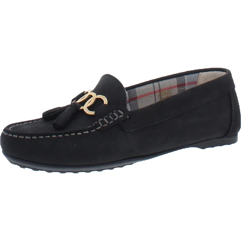 Nadia Womens Leather Slip-on Moccasins