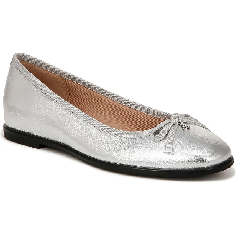 Essential Womens Leather Slip On Ballet Flats