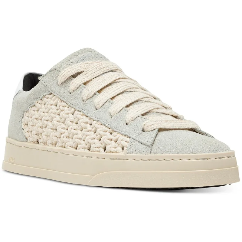 Womens Faux Suede Crochet Casual And Fashion Sneakers