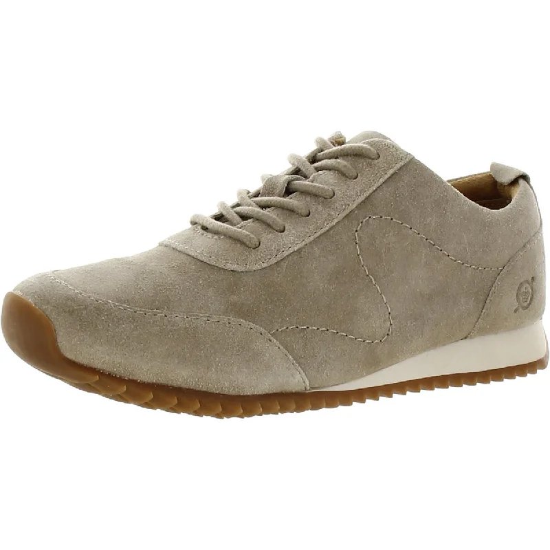 Womens Suede Lace-Up Casual And Fashion Sneakers