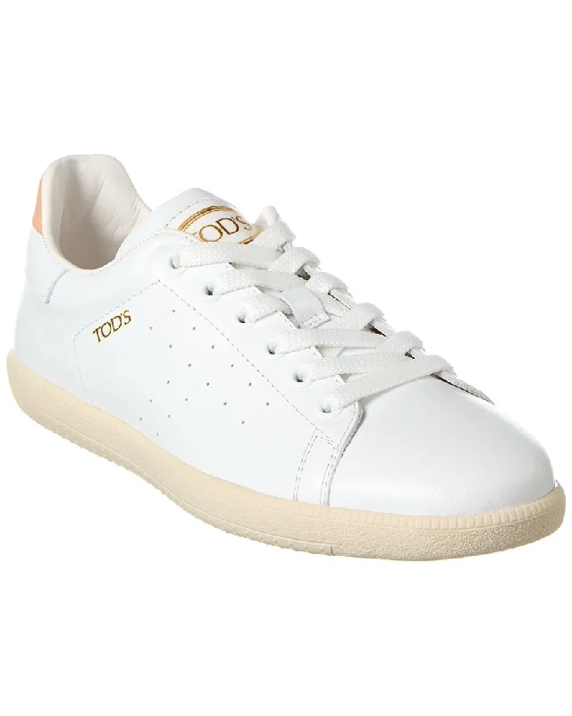 Tod’S Logo Leather Sneaker