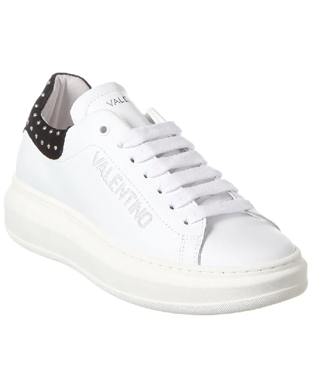 Valentino By Mario Valentino Fresia Studs Leather Sneaker